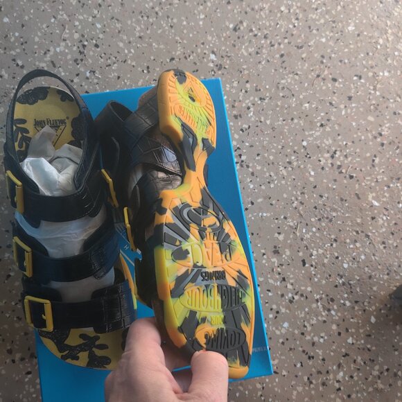 John Fluevog Elsie sandals size 12 W 10 M New UNISEX - Picture 4 of 4